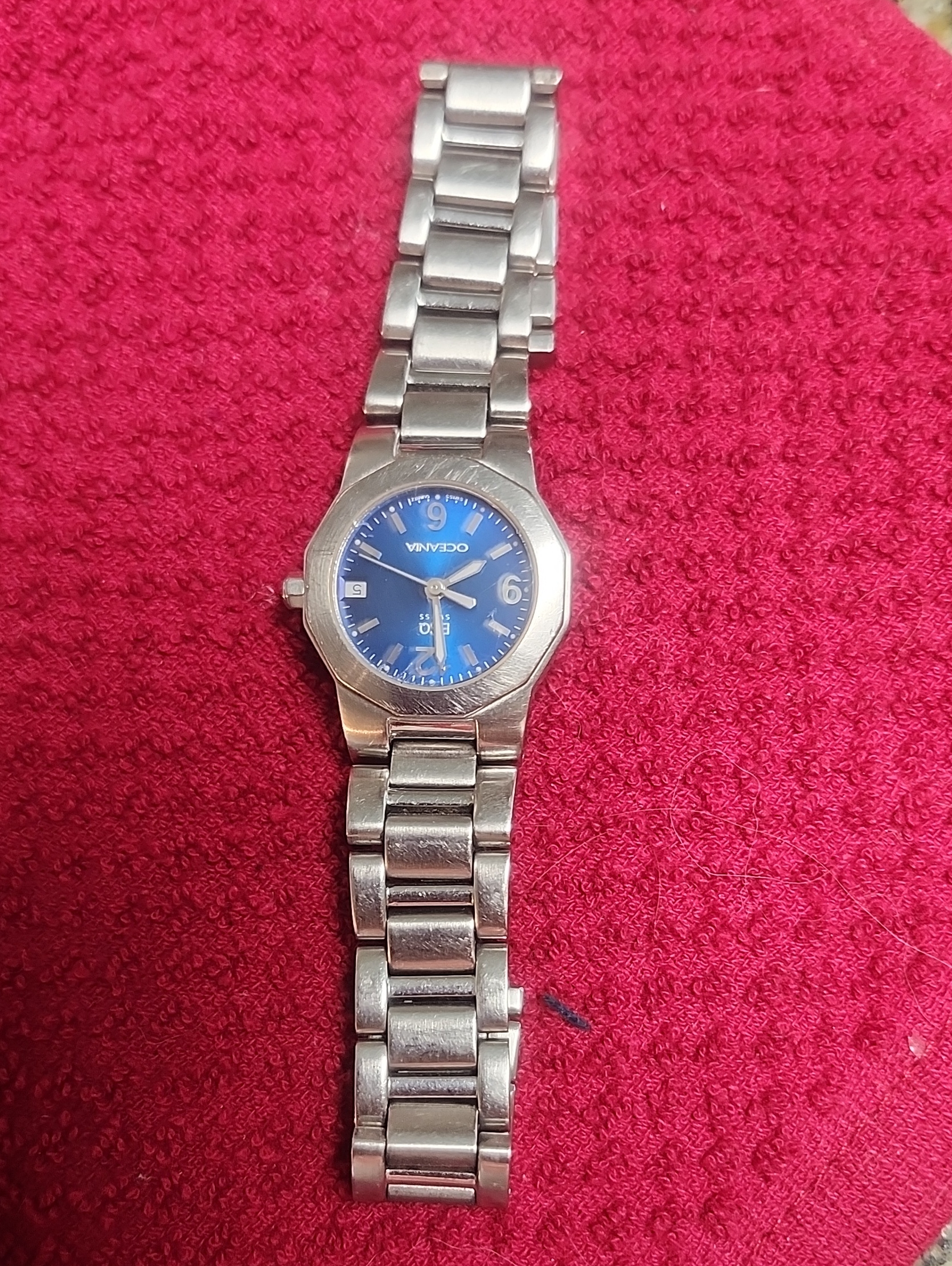 Esq Stainless Steel Watch With Blue Dial